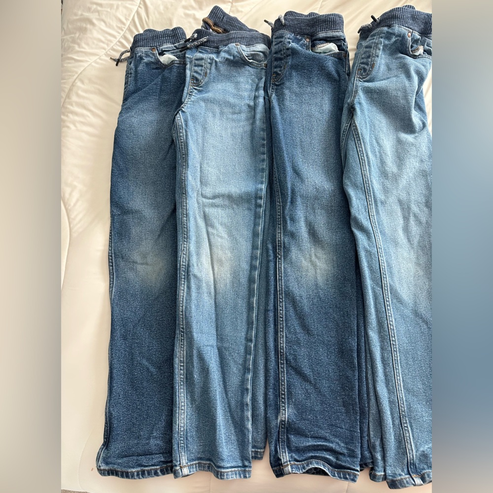 4 Pairs of Lands End Jeans (size 10-12 slim)